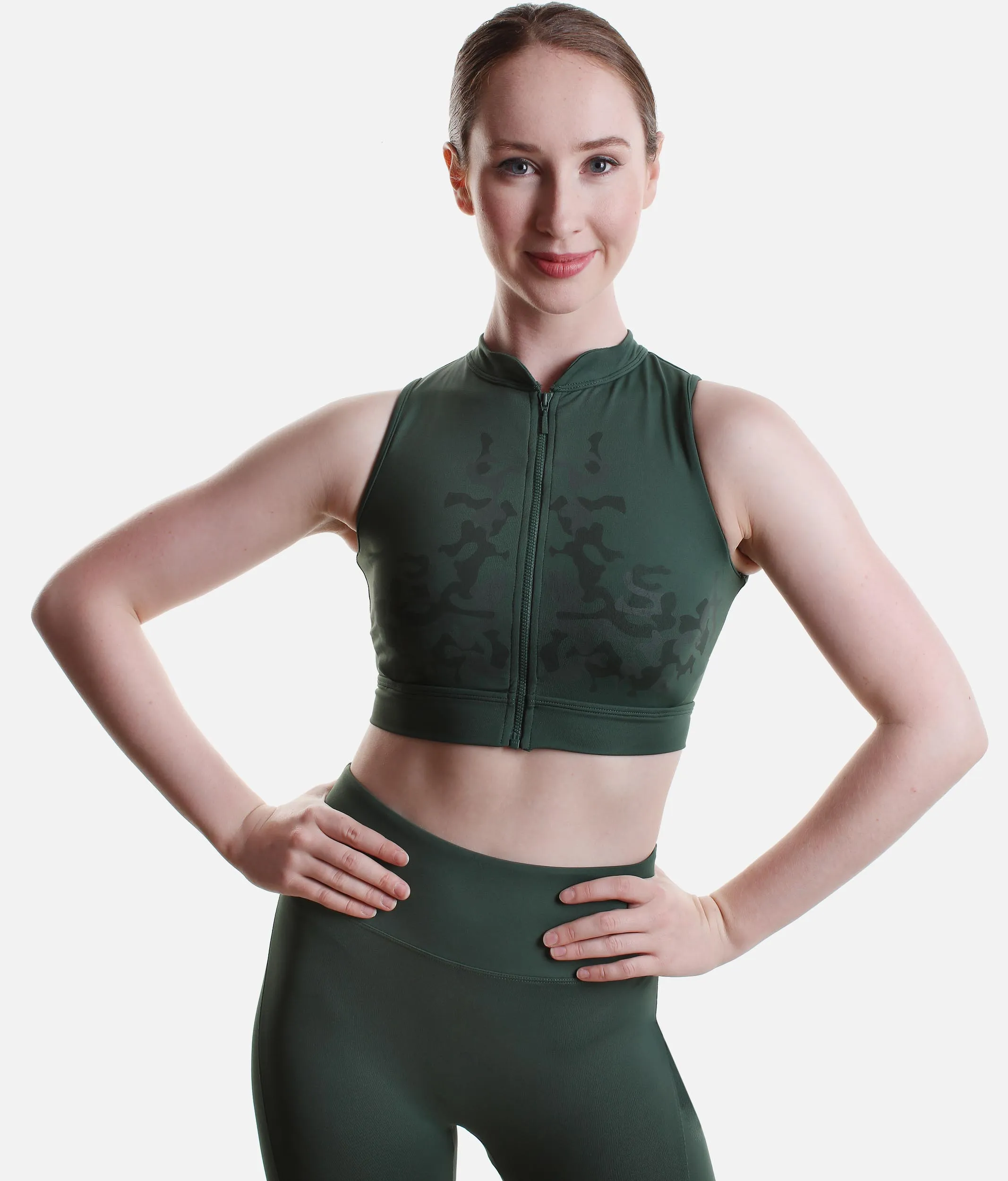 Zipper Crop Top - Z 9345